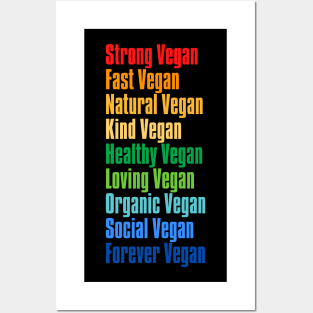 Rainbow I Am Forever Vegan Posters and Art